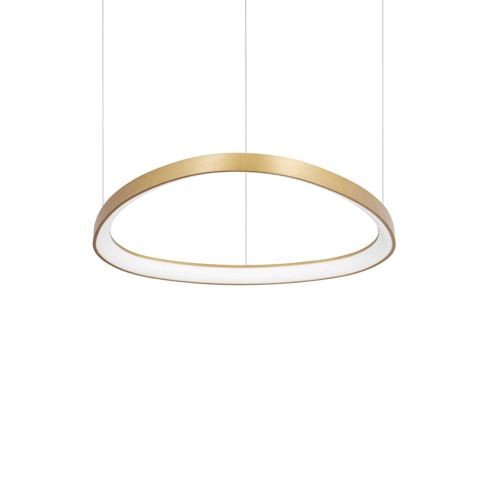Gemini LED Ceiling Light Various Sizes - White/BlackBrass Finish - Cusack Lighting