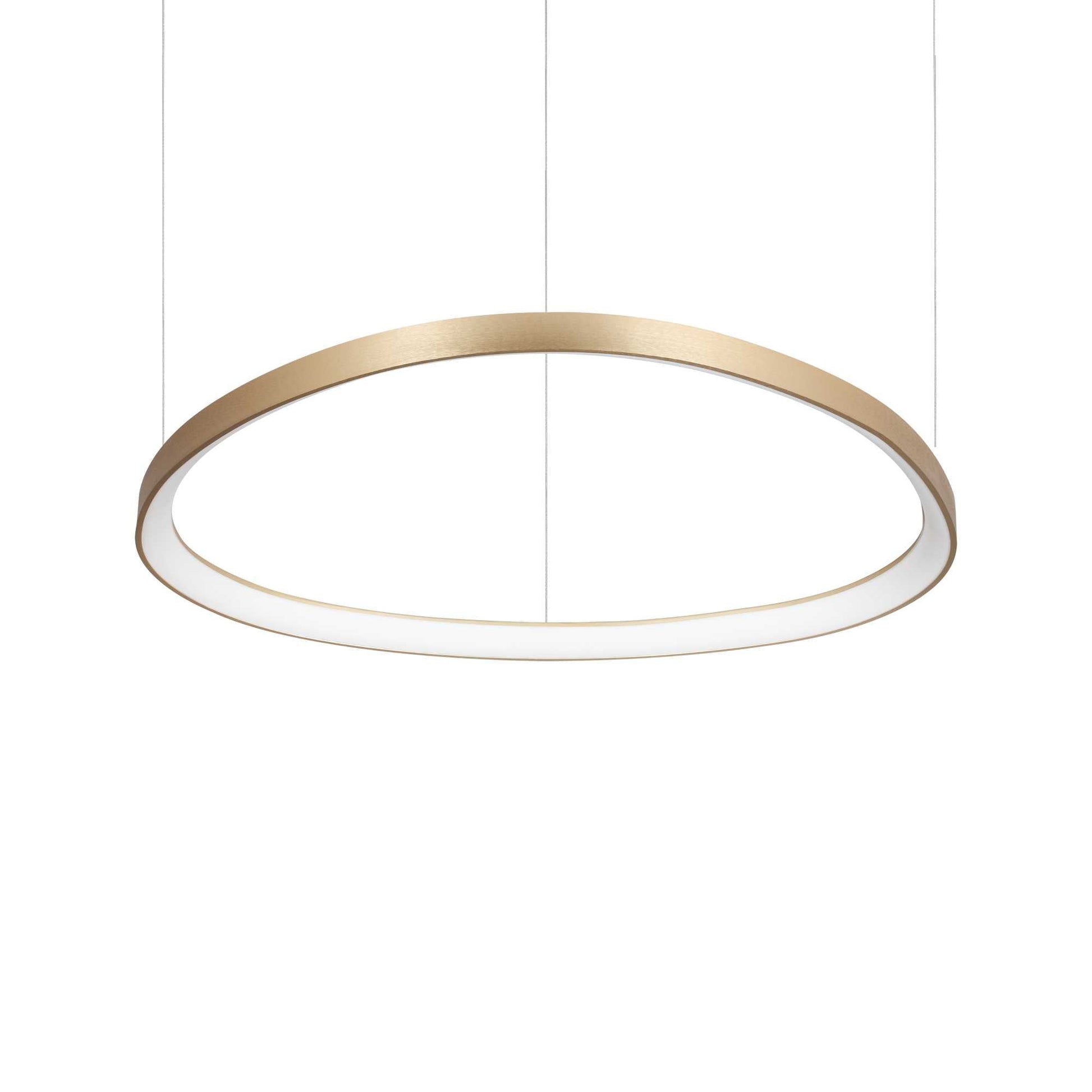 Gemini LED Ceiling Light Various Sizes - White/BlackBrass Finish - Cusack Lighting
