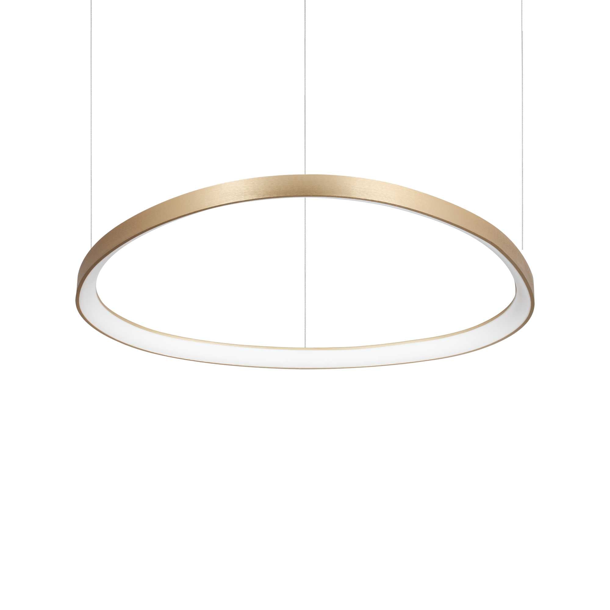 Gemini LED Ceiling Light Various Sizes - White/BlackBrass Finish - Cusack Lighting
