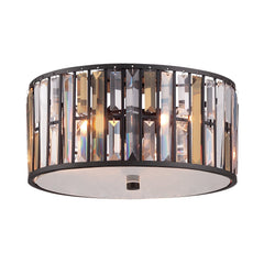 Gemma 3 Light Flush Ceiling Light – Vintage Bronze Finish