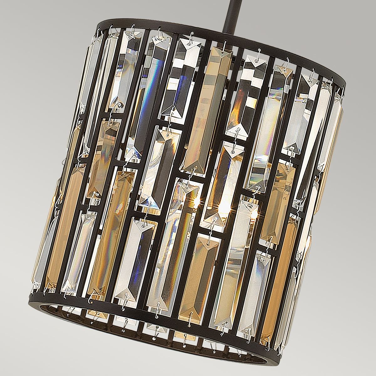 Gemma 3 Light Single Pendant Ceiling Light – Vintage Bronze Finish