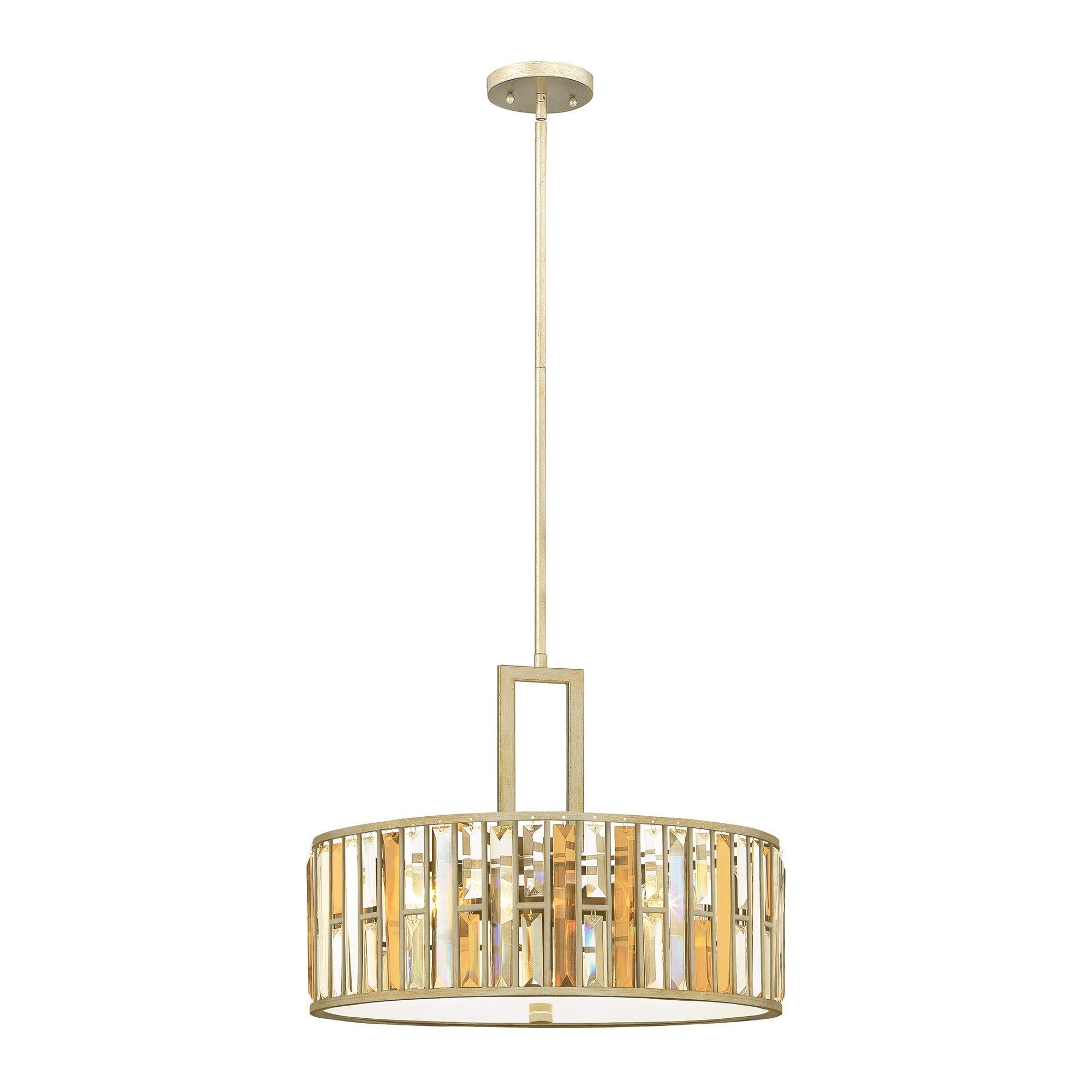 Gemma N 3 Light Centre Ceiling Light – Silver Leaf Finish