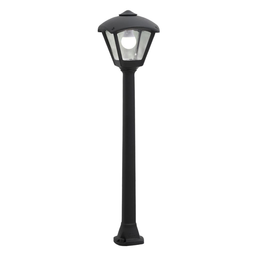 Giaffa Dario 8.5W CCT Post Light- Grey/ Black Finish