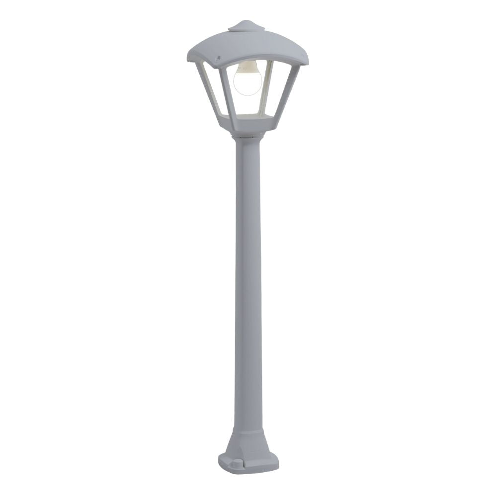 Giaffa Dario 8.5W CCT Post Light- Grey/ Black Finish