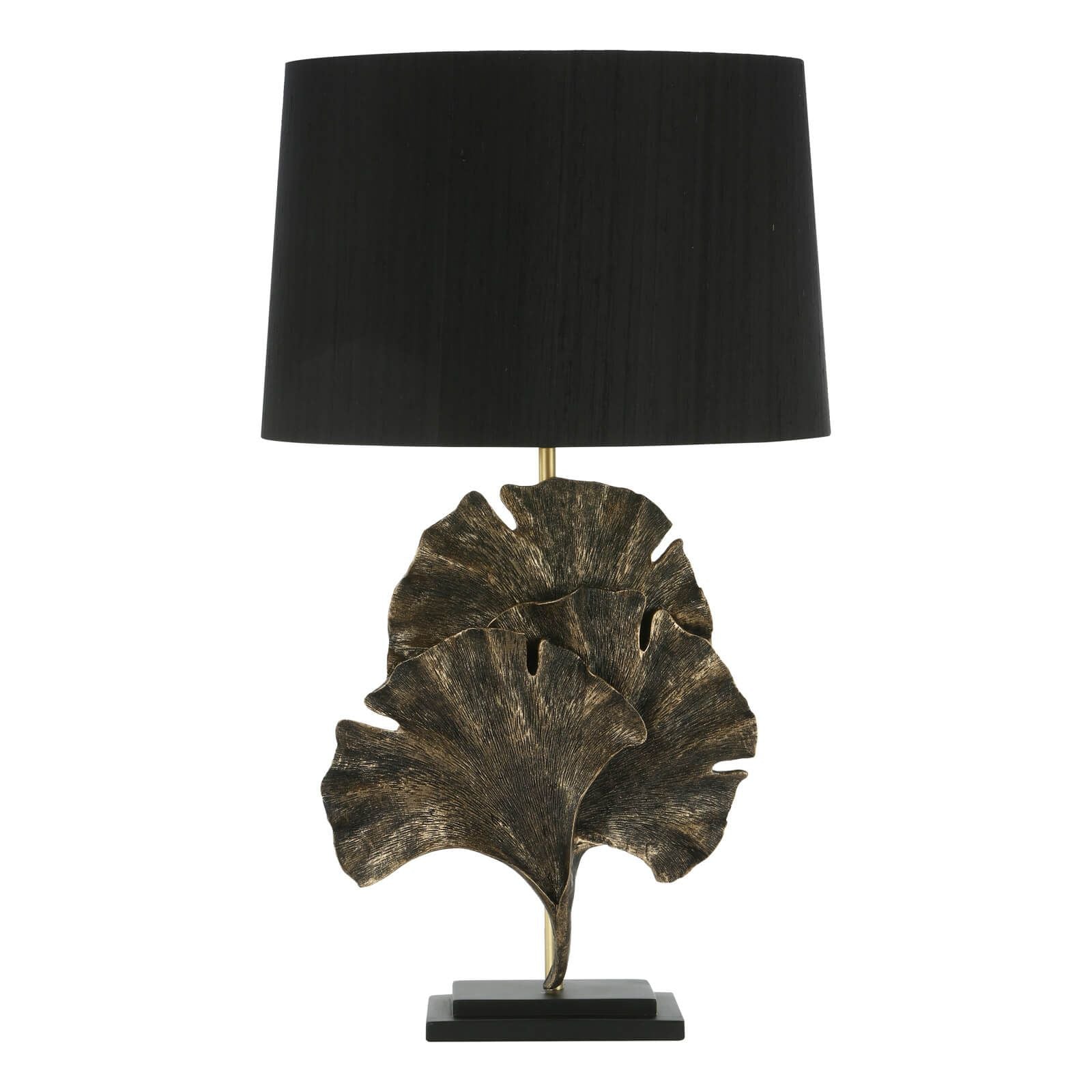Gingko Table Lamp In Black/Cream/ Gold, Base Only