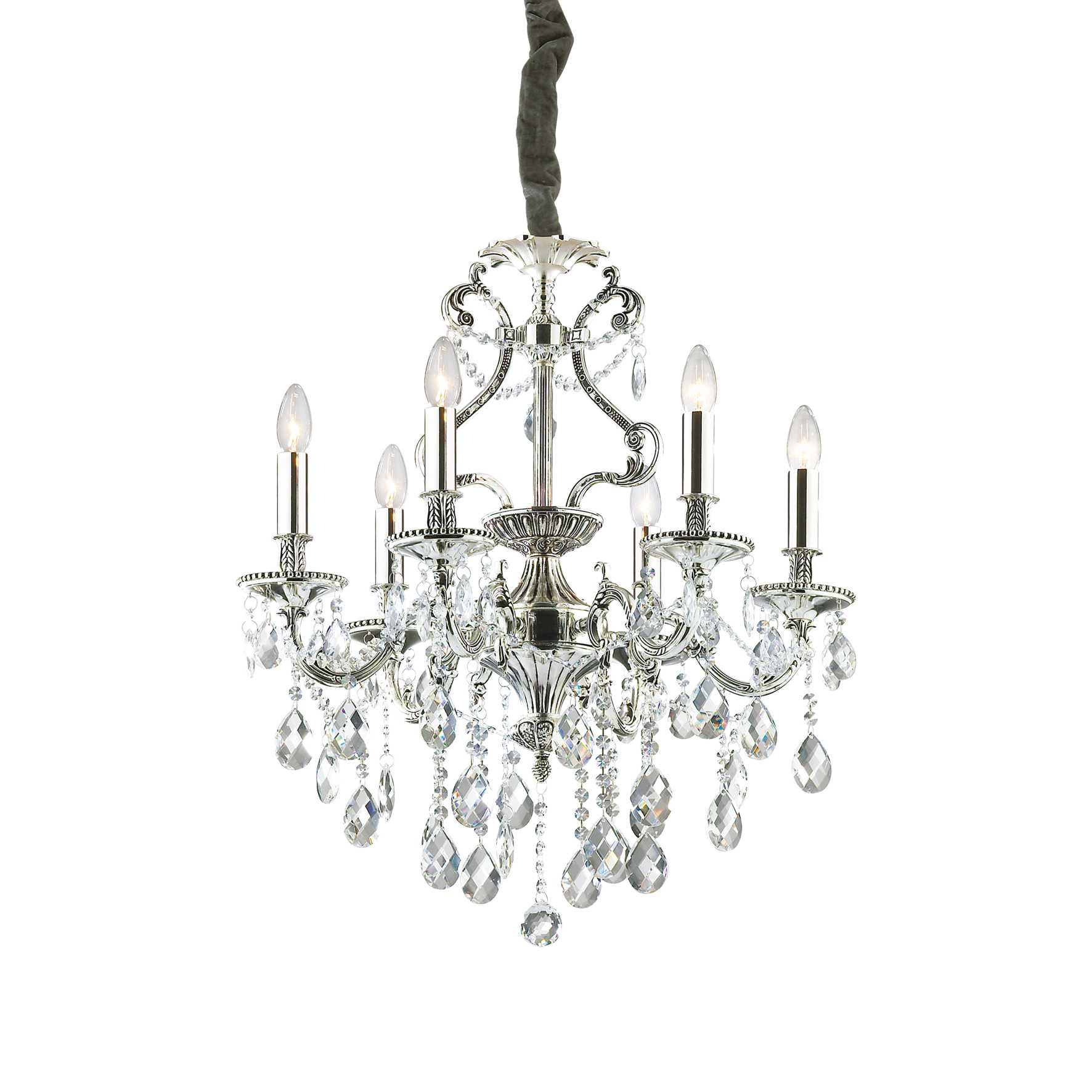 Gioconda Chandelier 6/8/12Lt - Silver/Gold Finish - Cusack Lighting