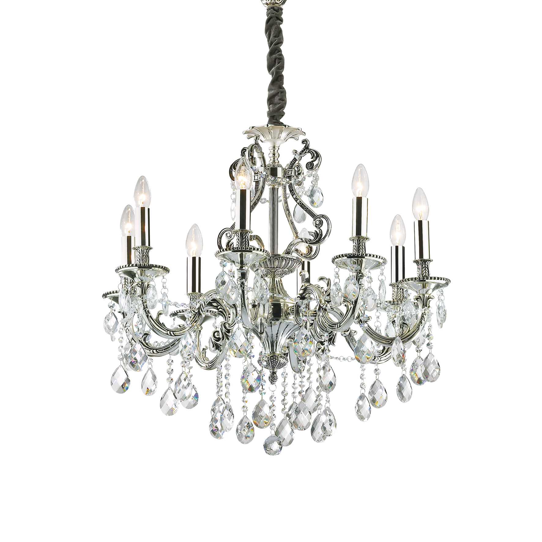 Gioconda Chandelier 6/8/12Lt - Silver/Gold Finish - Cusack Lighting