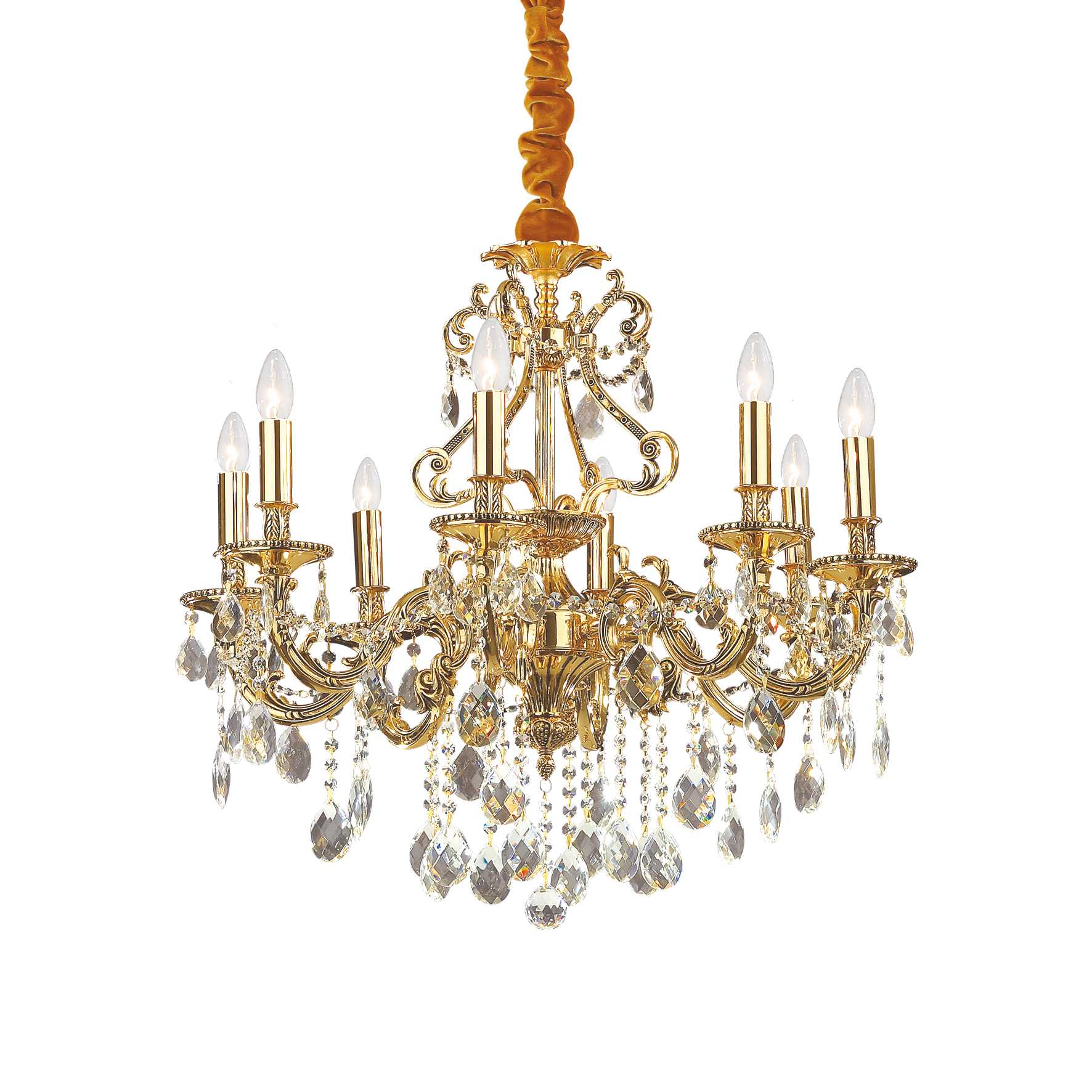 Gioconda Chandelier 6/8/12Lt - Silver/Gold Finish - Cusack Lighting