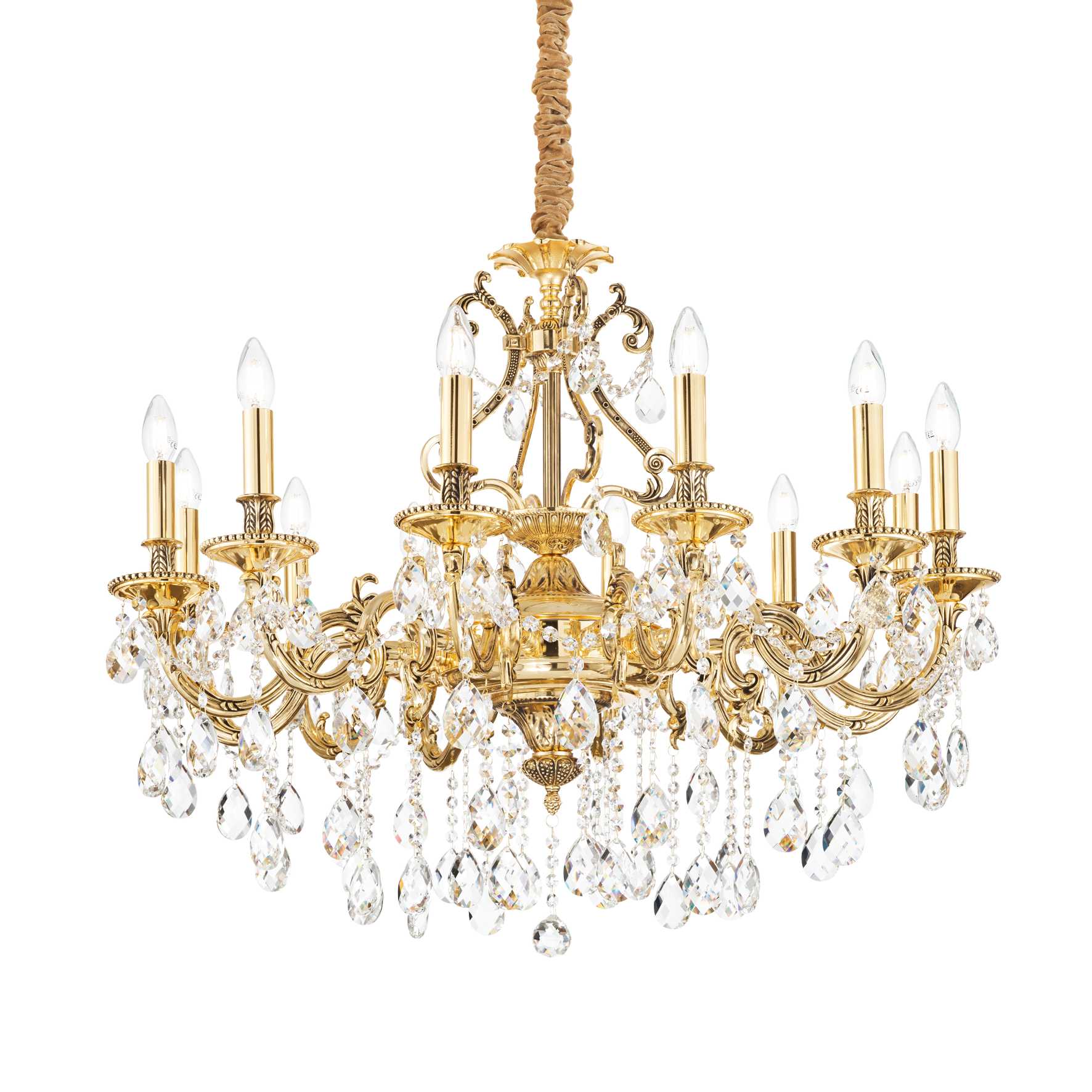 Gioconda Chandelier 6/8/12Lt - Silver/Gold Finish - Cusack Lighting
