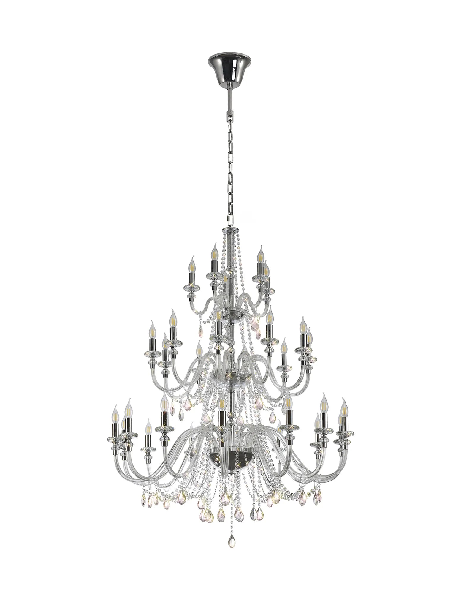 Gaston 29Lt Large Crystal Chandelier