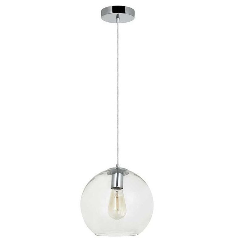 Globe Small Pendant Light - Clear Finish.