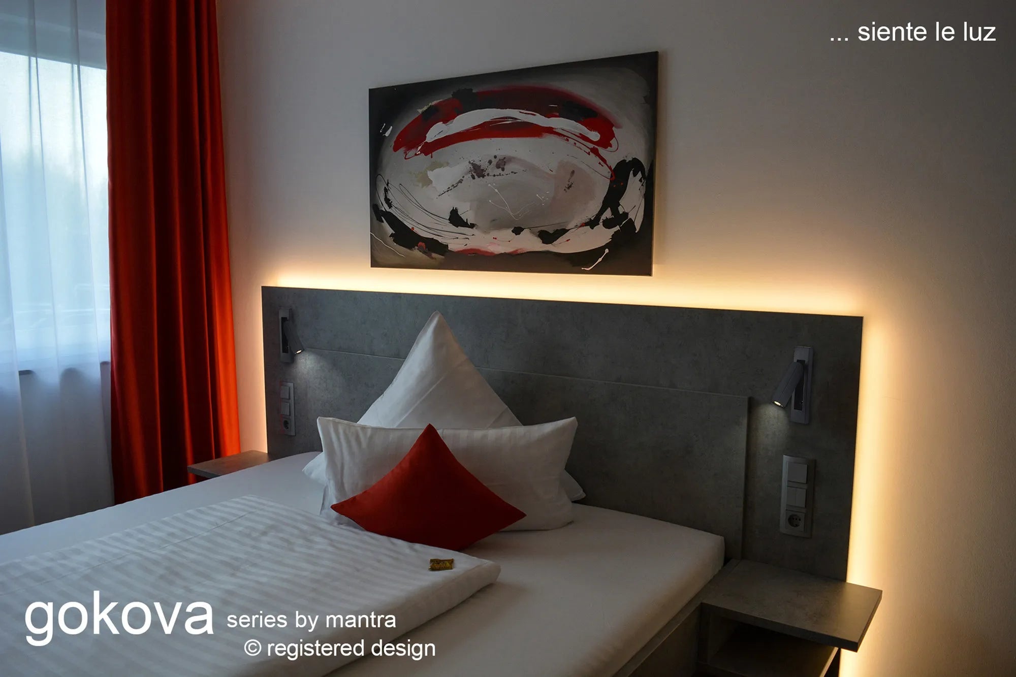 Gokova 1Lt Recessed Wall Light - Black/White