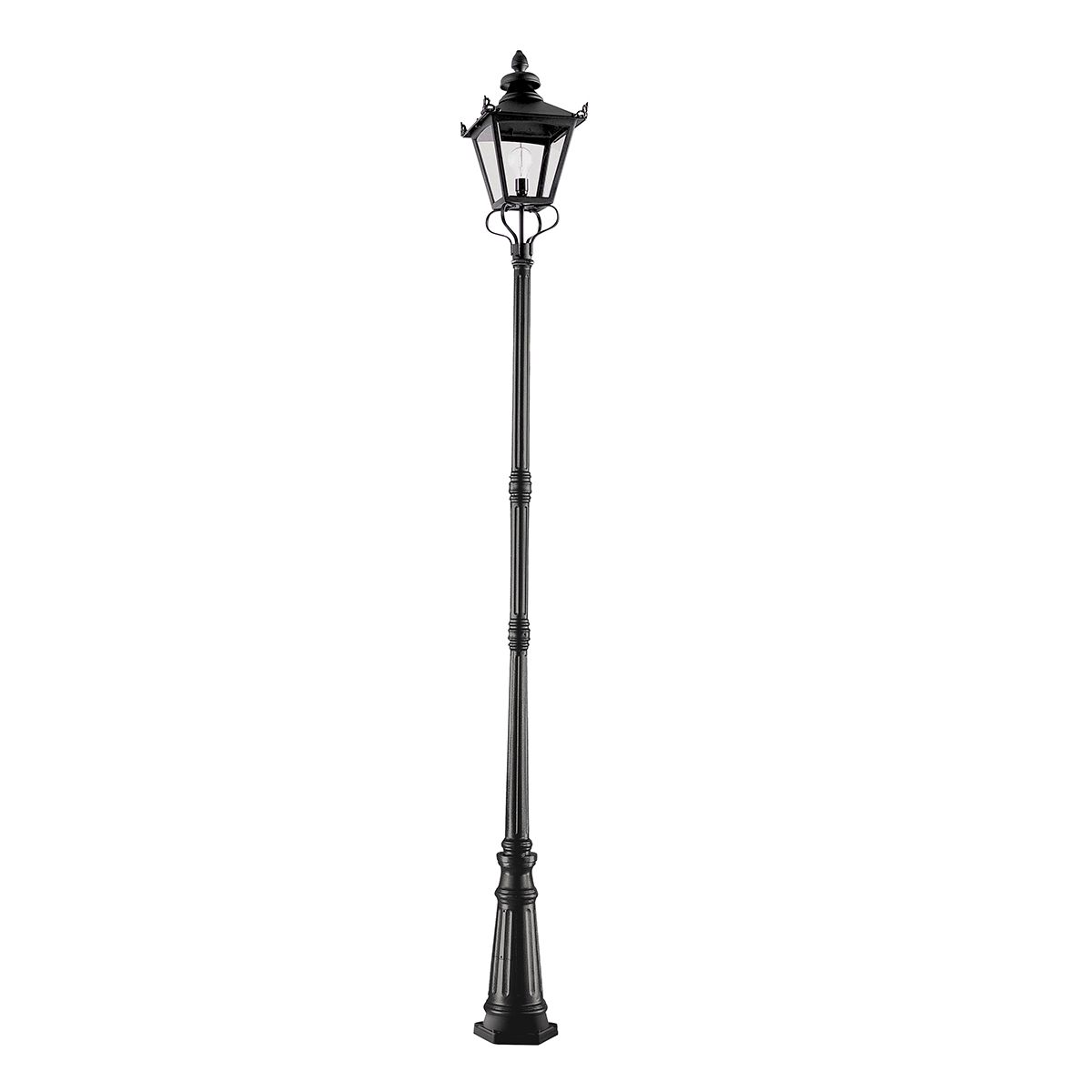 Grampian 1 Light Lamp Post - Black IP44 E27