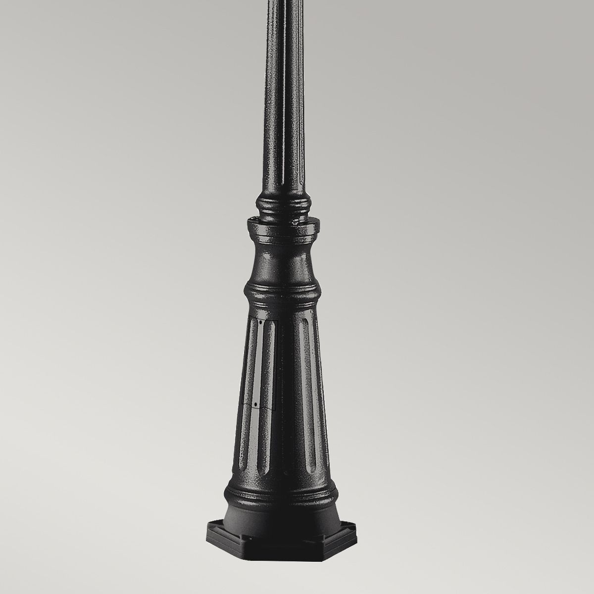 Grampian 1 Light Lamp Post - Black IP44 E27