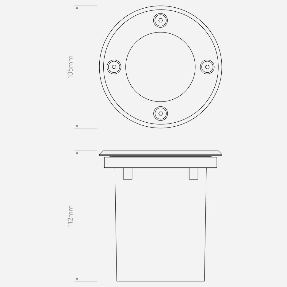 Gramos Round/Square Solid Brass/Brushed Stainless Steel