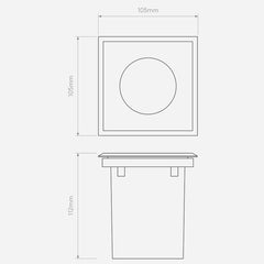 Gramos Round/Square Solid Brass/Brushed Stainless Steel