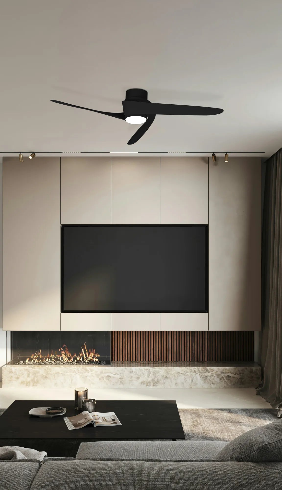 Groenland LED Fan Light W/  App & Remote Control - Various Colours