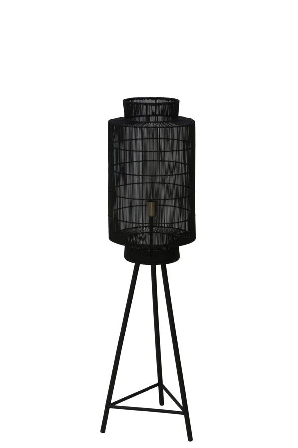 Gruaro Medium Floor Lamp Tripod - Matt Black & Antique Bronze Finish