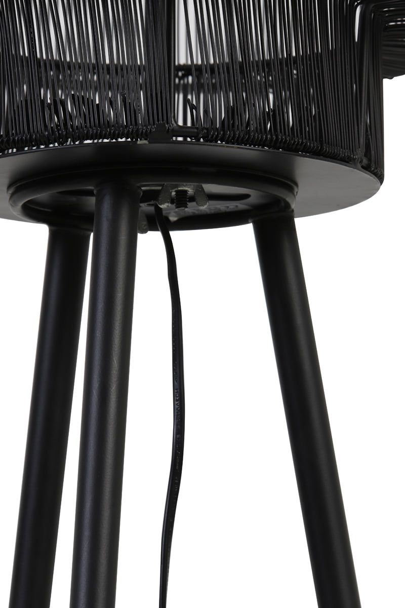 Gruaro Large  Floor Lamp Tripod - Matt Black & Antique Bronze Finish