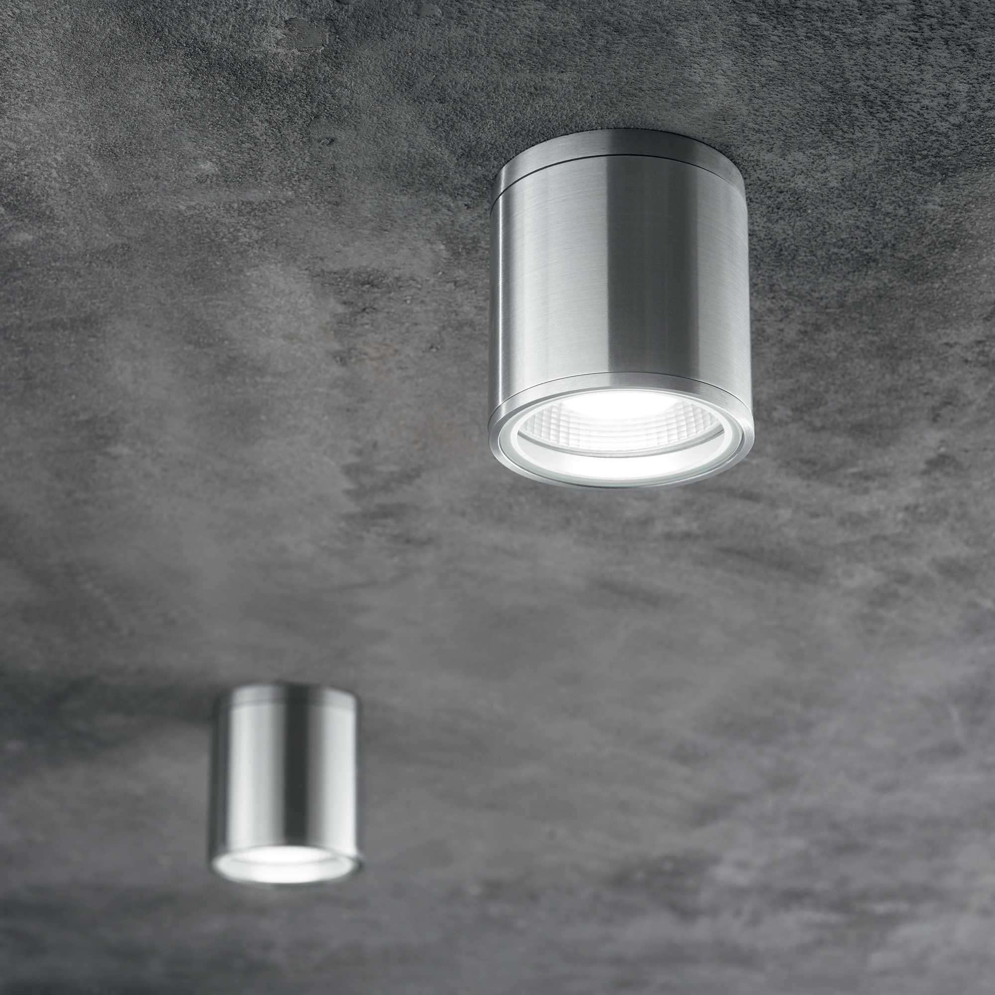 Gun Flush Ceiling light- Various Finish - Cusack Lighting