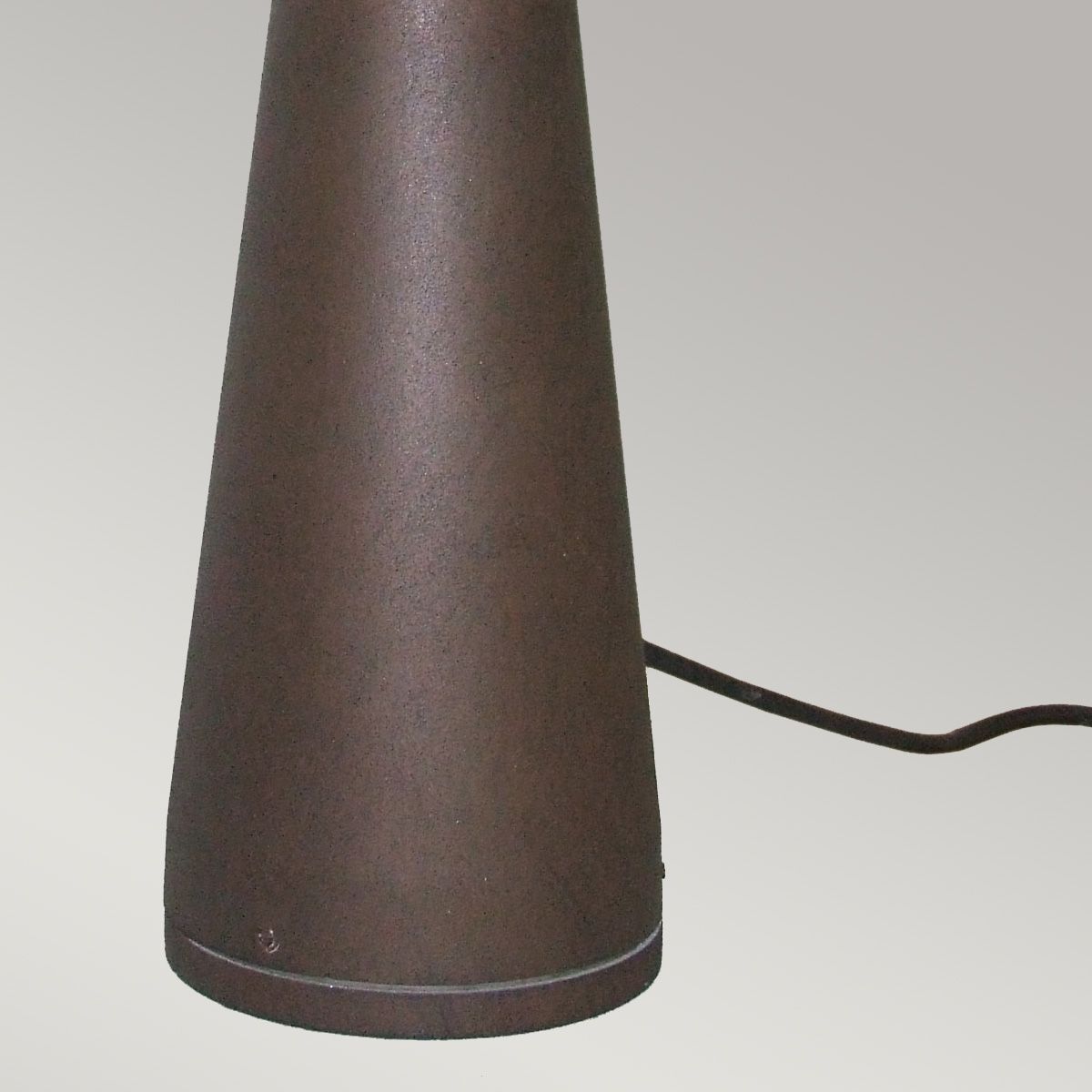 Beta Aluminium Ring/Plain Bollard - Aged Iron/Matt Silver Integrated LED IP54