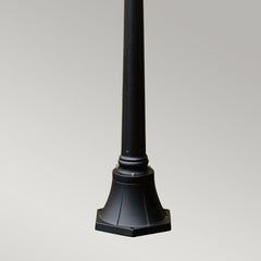 Ledbury 1 Light Lamp Post - Black IP44  E27