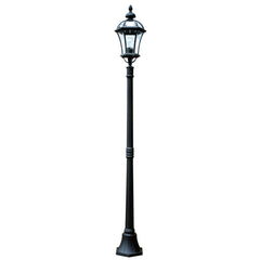 Ledbury 1 Light Lamp Post - Black IP44  E27