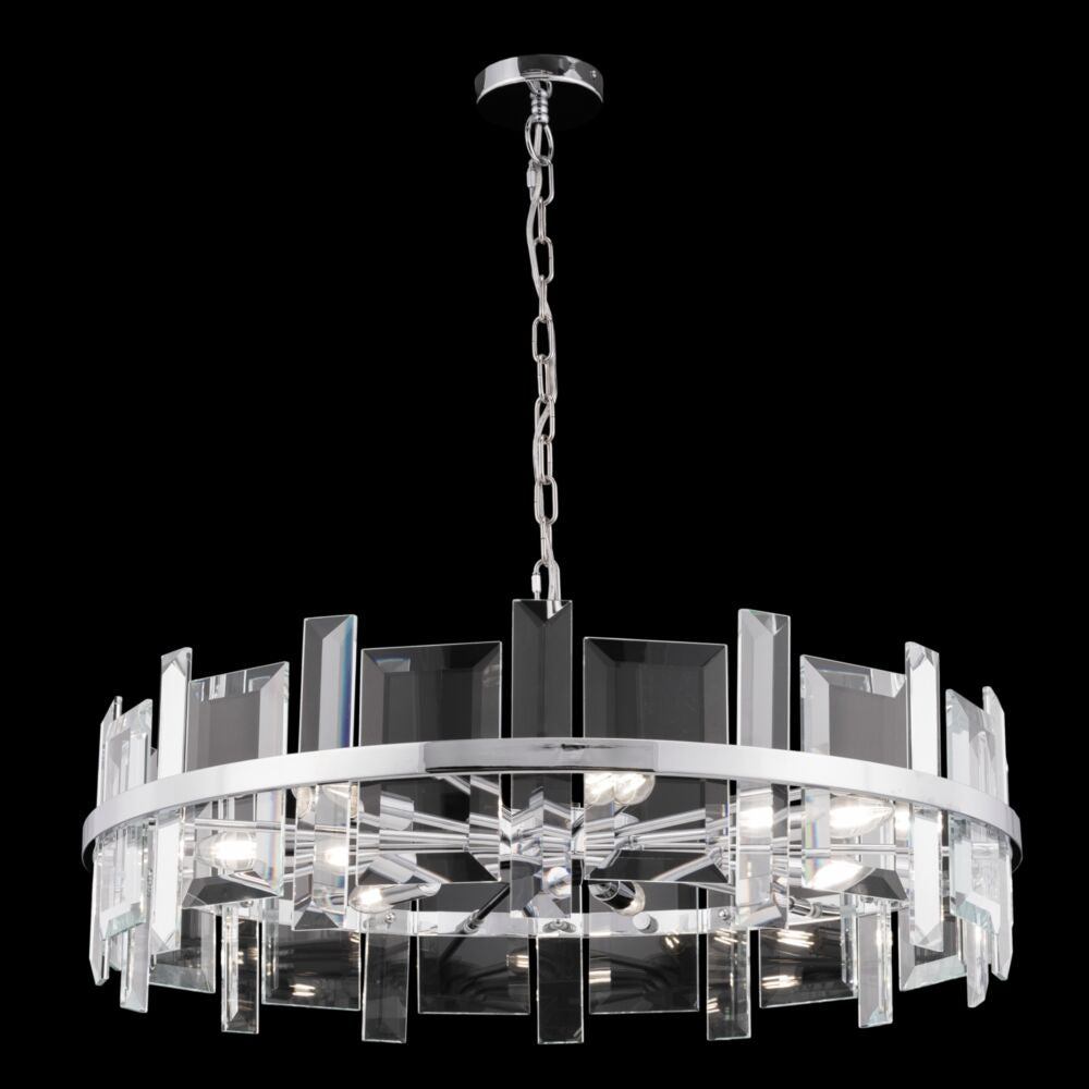 Cerezo 1/5/7Lt Crystal Ceiling Light - Chrome Finish