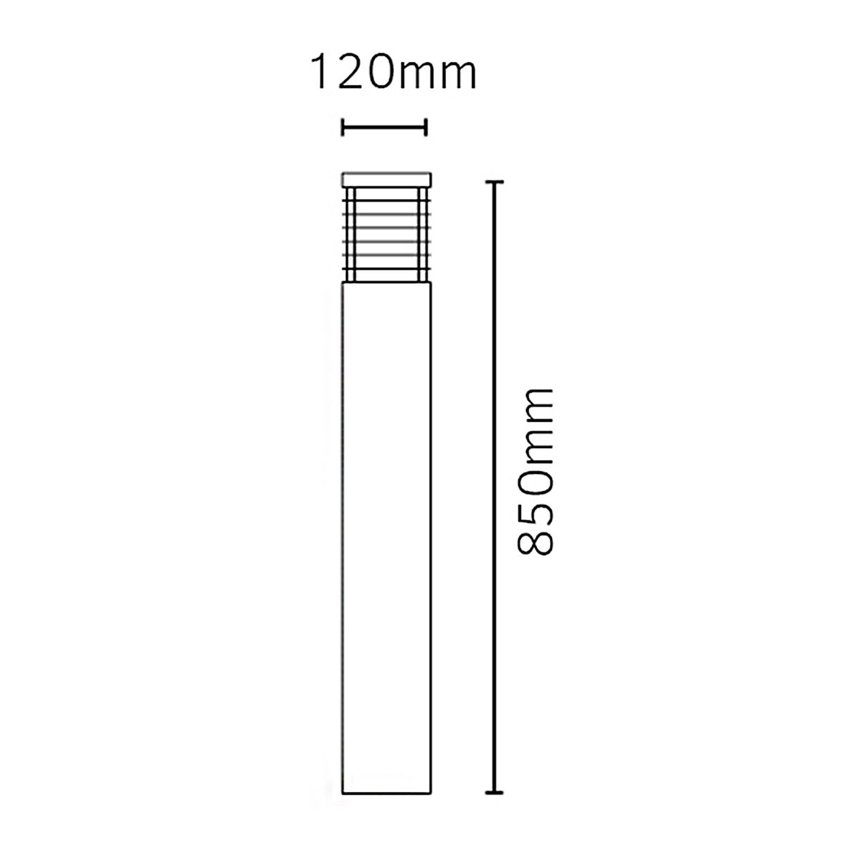 Halmstad Bollard Various Size & Finish E27  IP65