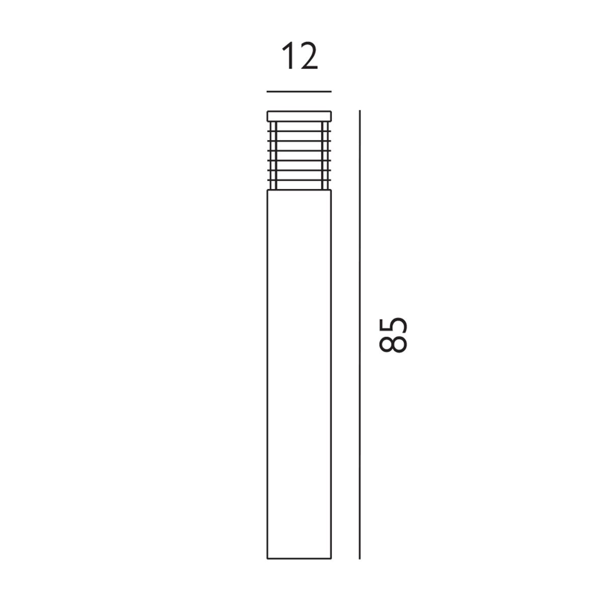 Halmstad Bollard Various Size & Finish E27  IP65