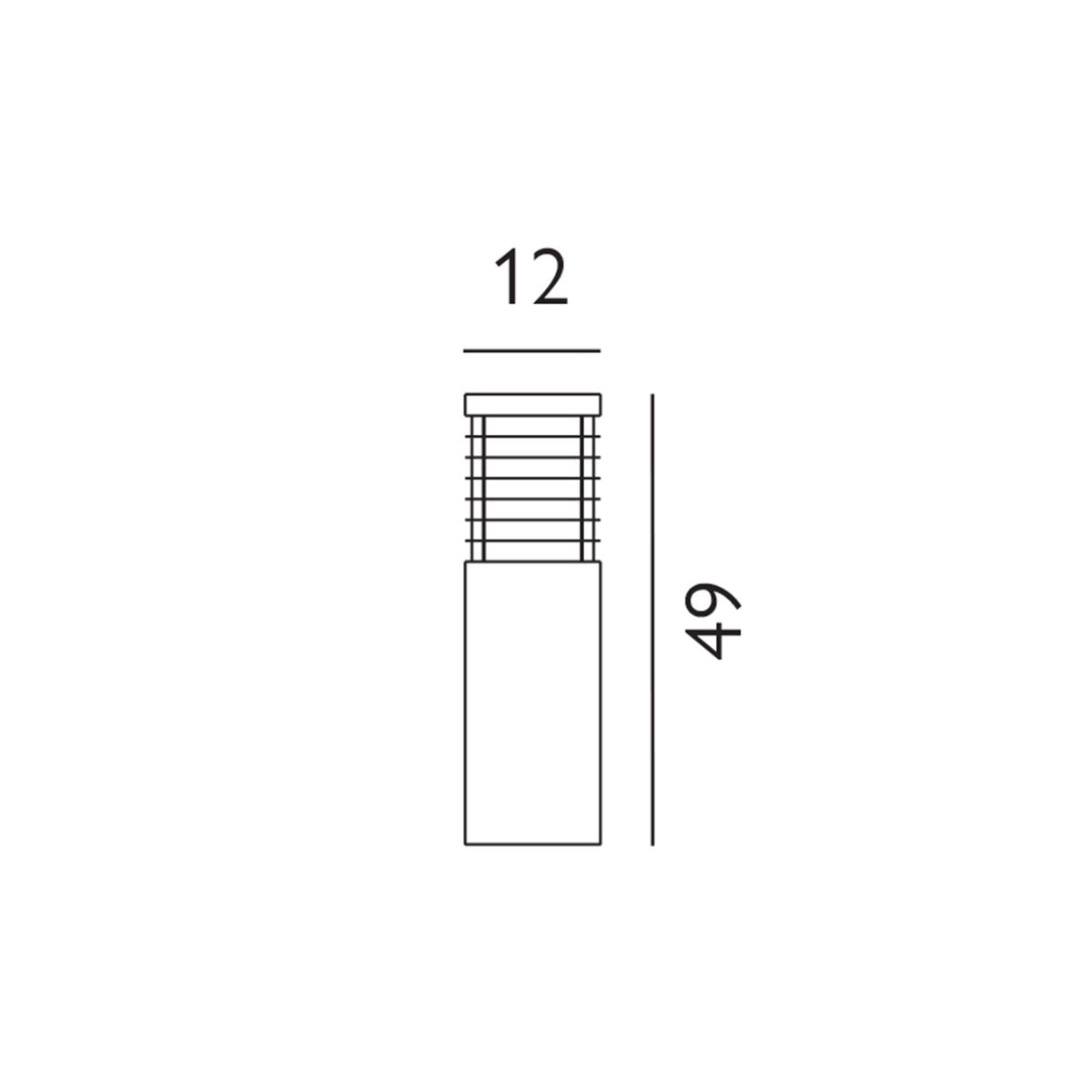 Halmstad Bollard Various Size & Finish E27  IP65