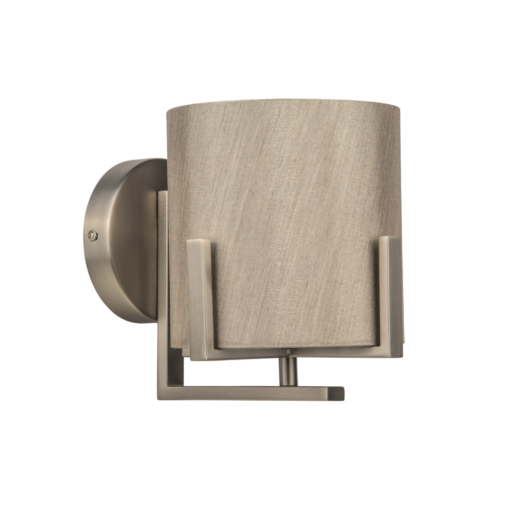 Hadden 1 Light  Wall Light- Satin Brass/ Satin Chrome Finishes