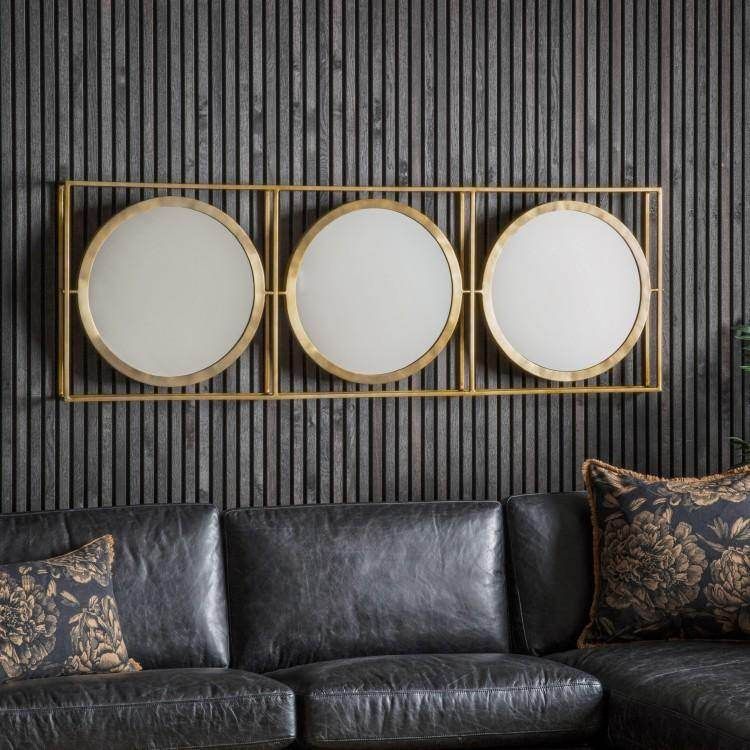 Hague Mirror Brass Leaner W610 x D100 x H1800mm - Cusack Lighting
