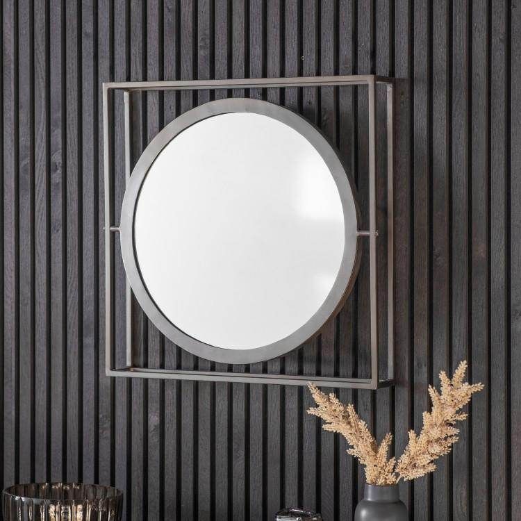 Hague Mirror Zinc Square W610 x D100 x H610mm