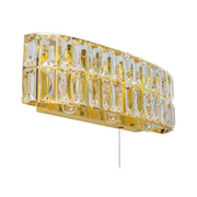 Haley 3 Lt Bathroom Wall Light- Satin Brass/ Polished Chrome