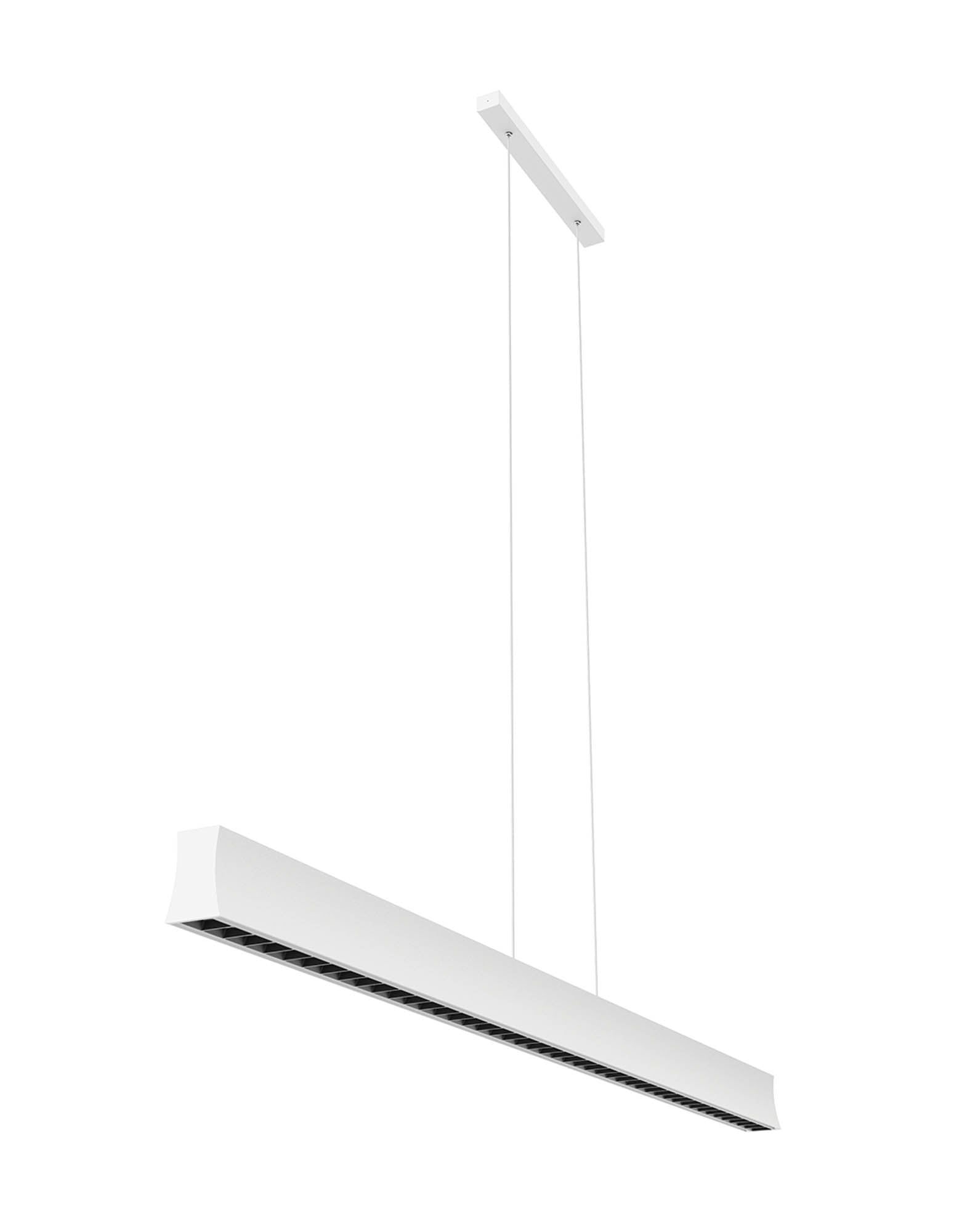 Hanok Linear Pendant 45°, 38W LED, 3000K, 2650lm, White, 3yrs Warranty