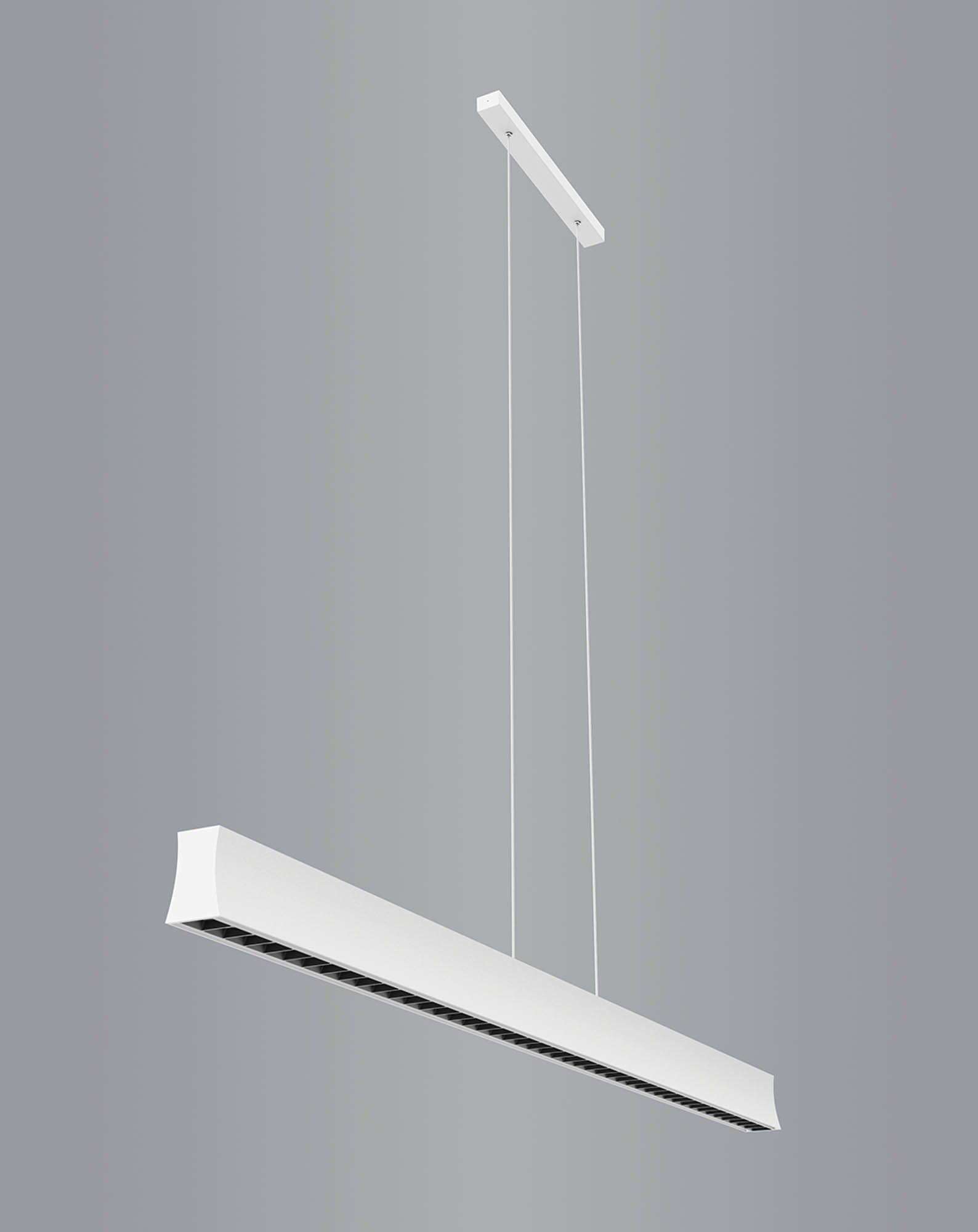 Hanok Linear Pendant 45°, 38W LED, 3000K, 2650lm, White, 3yrs Warranty