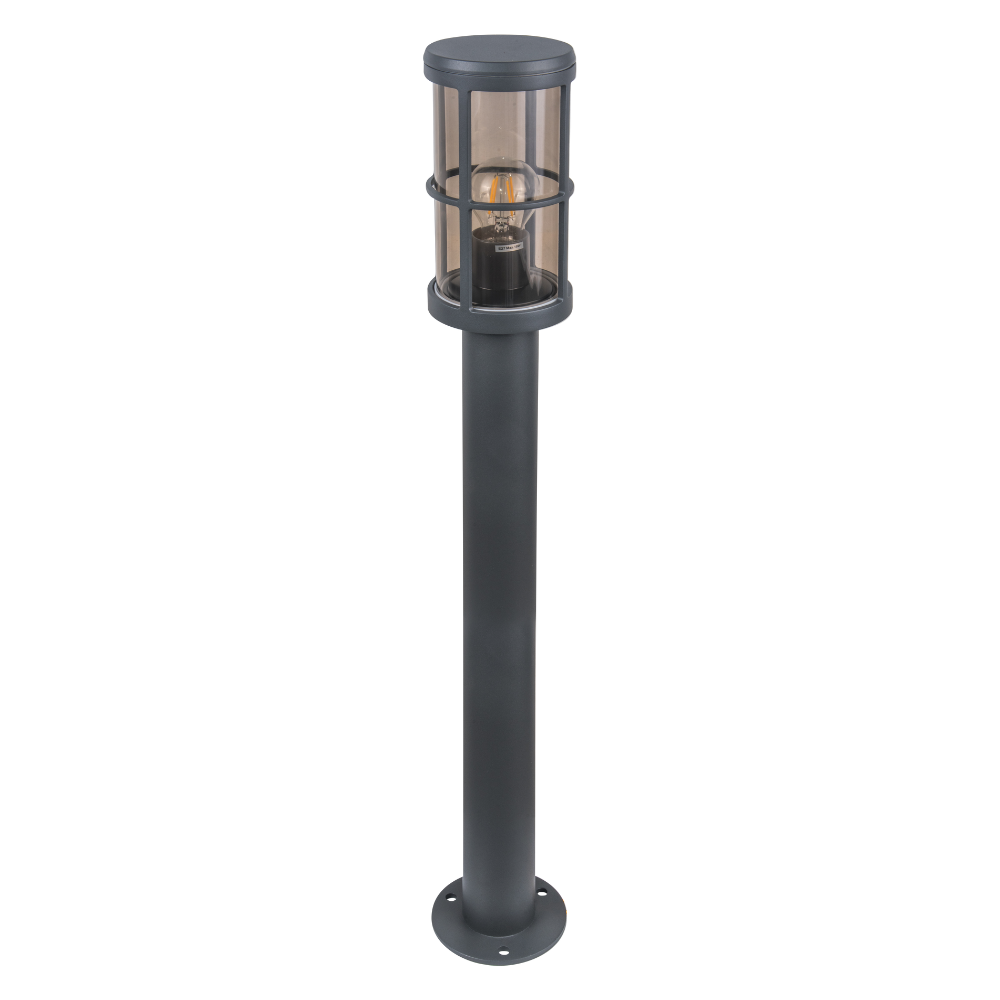 Harrington IP54 Anthracite Post Light Smoked Disffuser - Small and Large