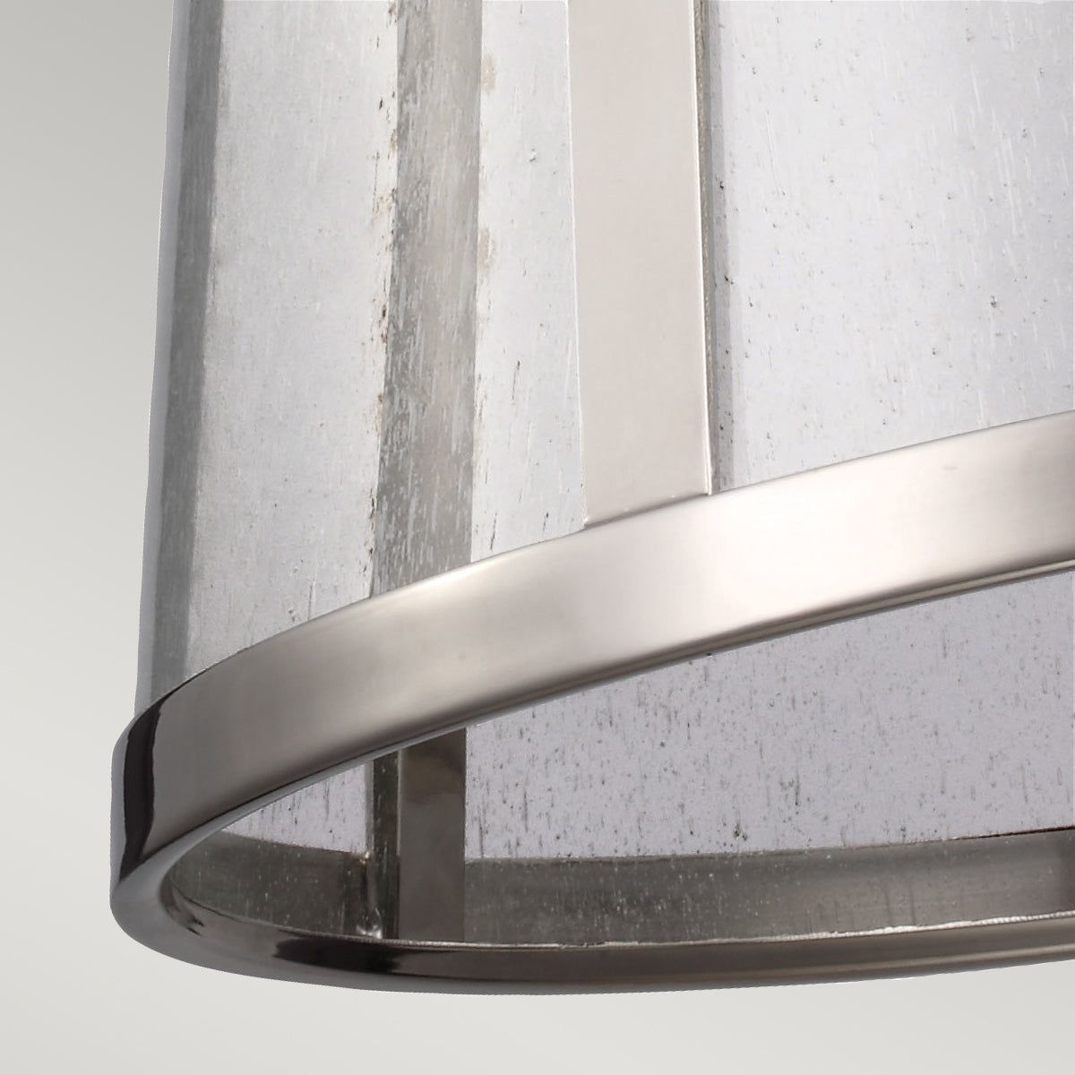 Harrow 1Lt Medium Pendant Ceiling Light - Polished Nickel Finish