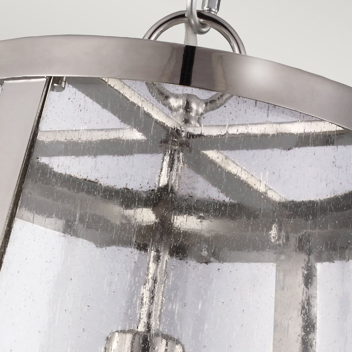 Harrow 1Lt Medium Pendant Ceiling Light - Polished Nickel Finish