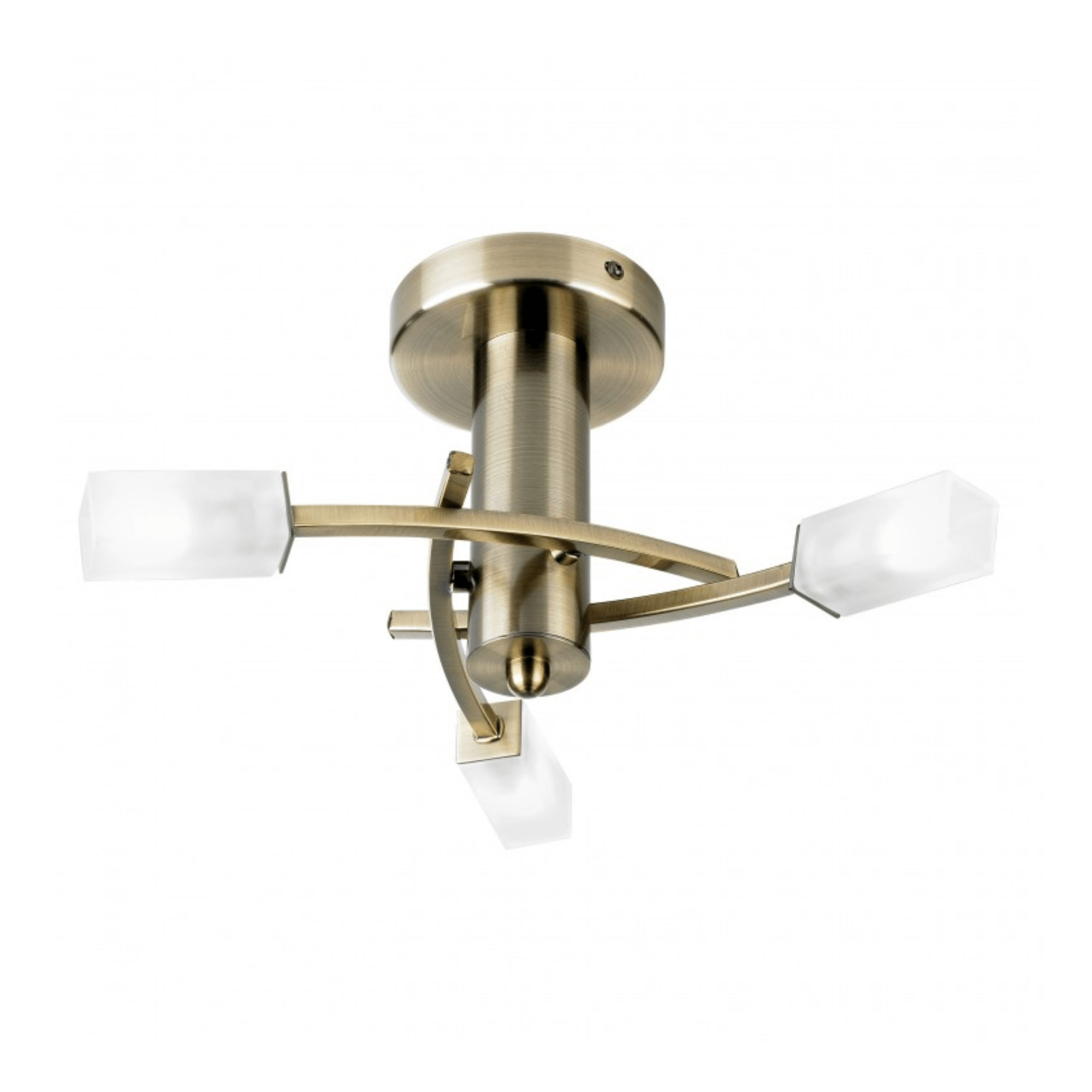 Havana 3 Ceiling Lamp Antique Brass - Cusack Lighting