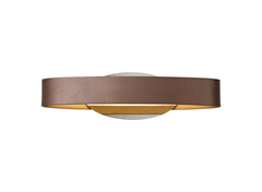 Heartland Wall Lamp, 1 x 6W LED, 3000K, 480lm, 3yrs Warranty - Satin Brown & Polished Chrome Finish IP20