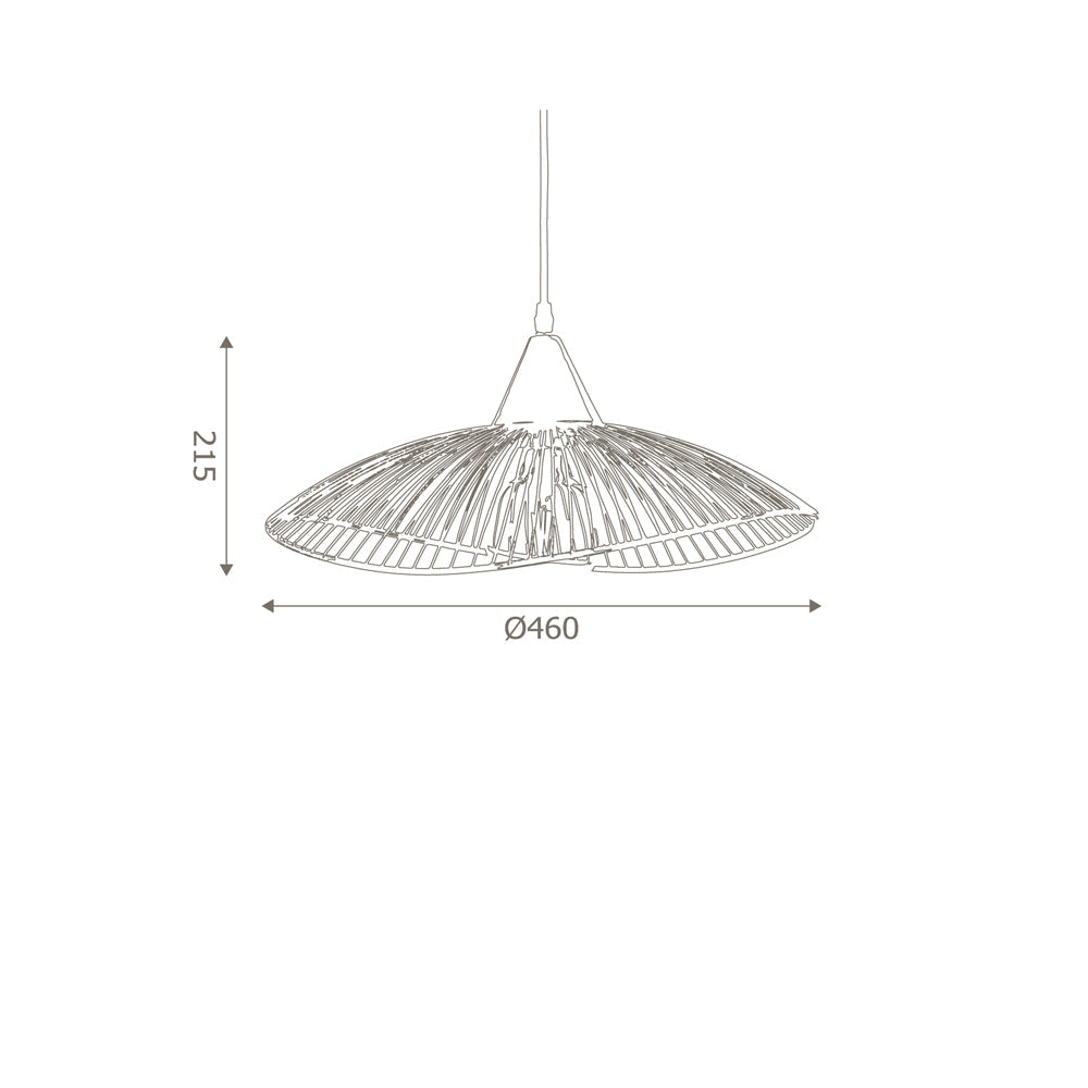 Helios 1Lt Single Pendant  - Black/Copper/Gold - Small/Medium