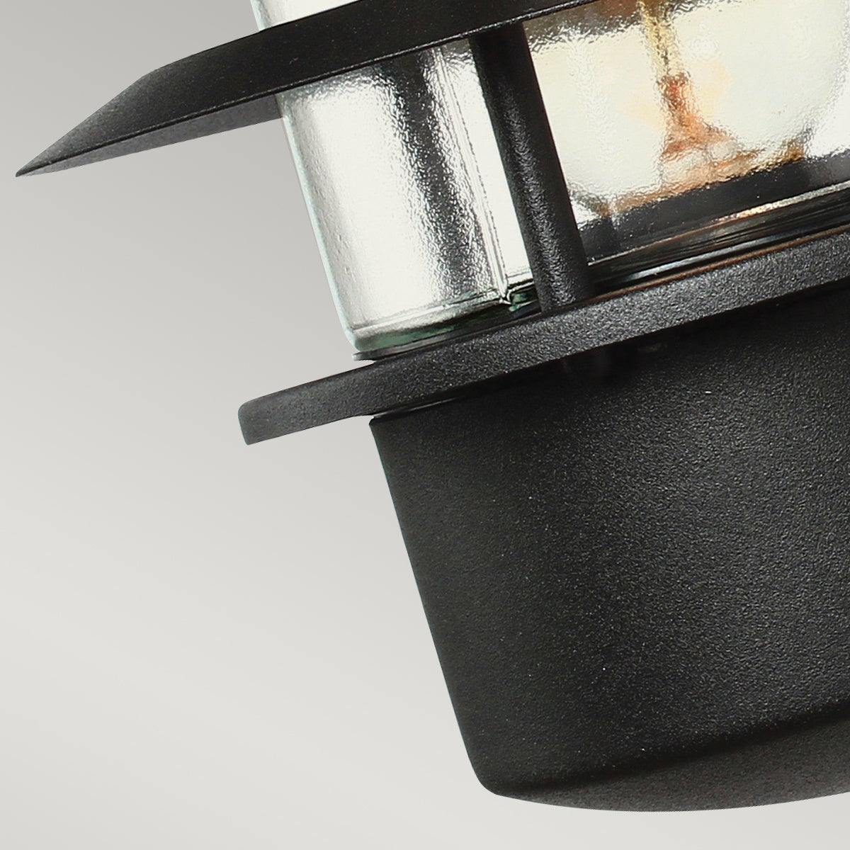 Helsingor Wall Lantern - Black Finish