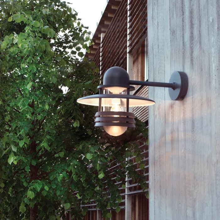 Helsinki Large 1 Light Wall Light - Graphite