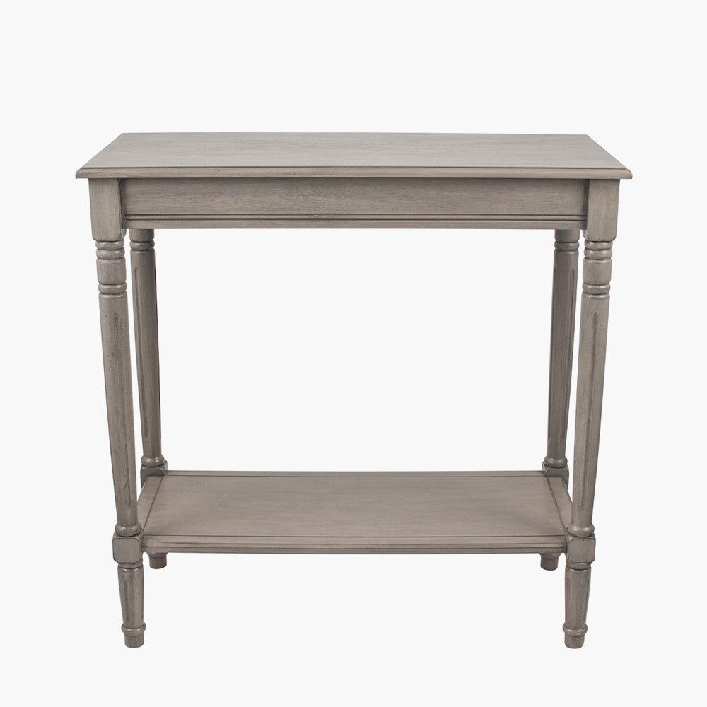 Heritage Pine Wood Rectangular Console K/D- Taupe Finish