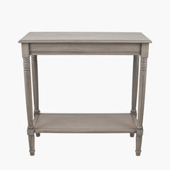 Heritage Pine Wood Rectangular Console K/D- Taupe Finish