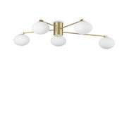 Hermes Flush Ceiling Light - Brass Finish - Cusack Lighting