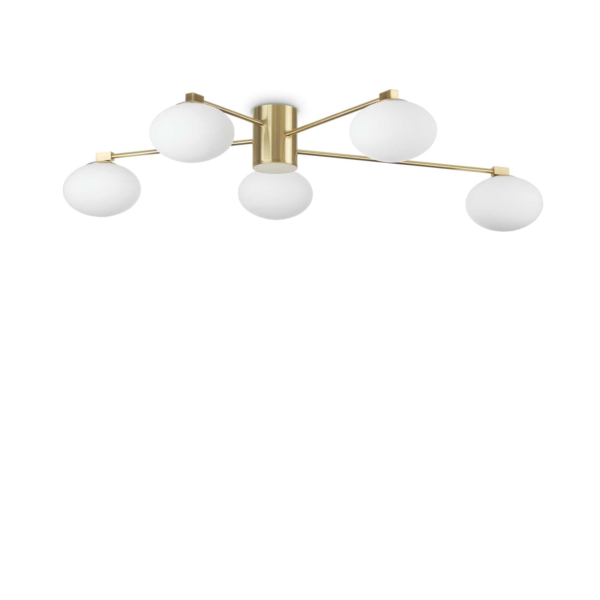 Hermes Flush Ceiling Light - Brass Finish - Cusack Lighting
