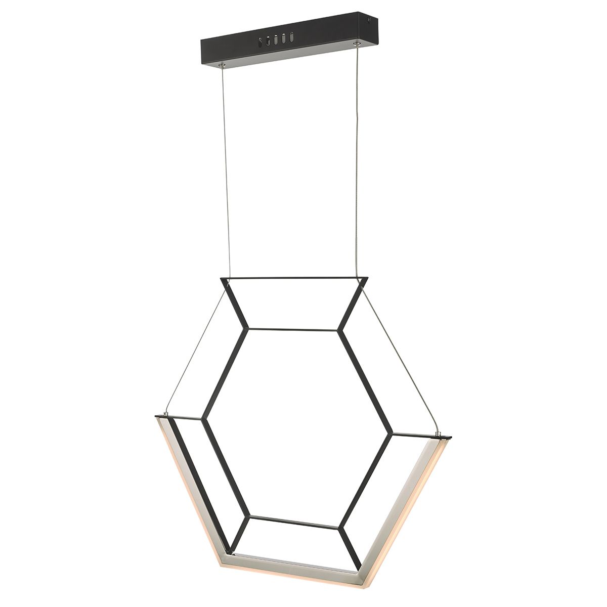 Hexagon Led Hanging Ceiling Light Gold/Black LED